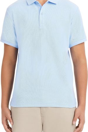 Men's Uniform Short Sleeve Stretch Pique Polo